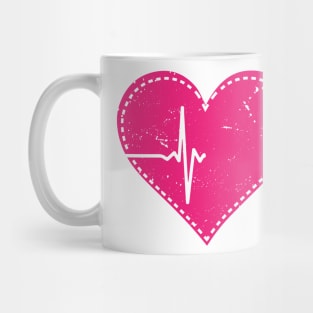 Nurse Nursing Heartbeat Heat Love Mug